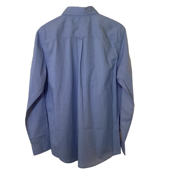 Chaps NWT Easy Care Easy Wear Men’s Blue Long Sleeve Button Down Shirt.  Size M - Picture 2 of 8